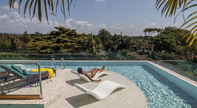 Guest Relaxing By the Poolside